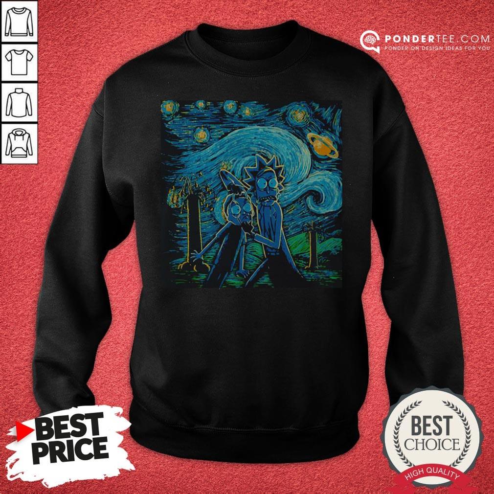 Rick And Morty The Scream Painting Shirt - Image 4