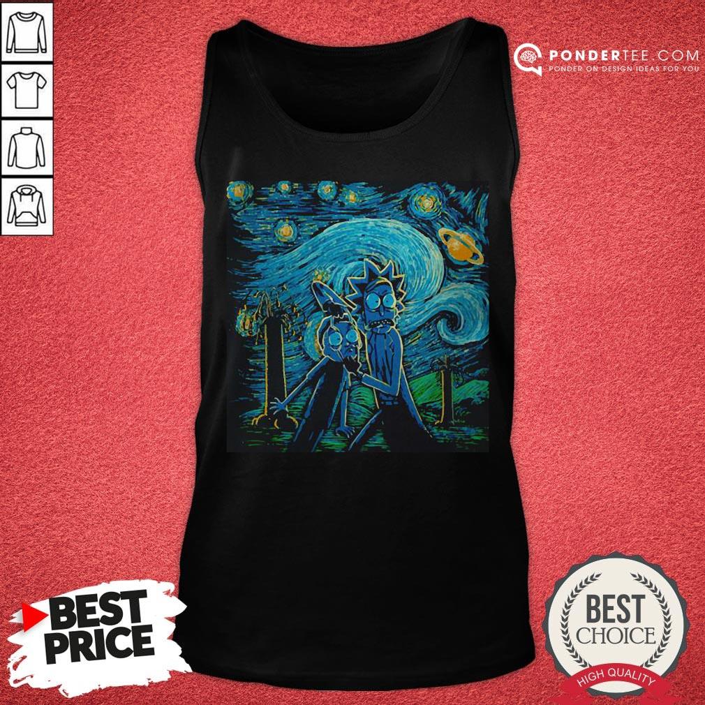 Rick And Morty The Scream Painting Shirt - Image 2