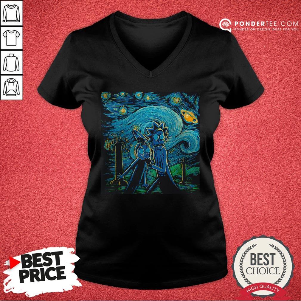Rick And Morty The Scream Painting Shirt - Image 3