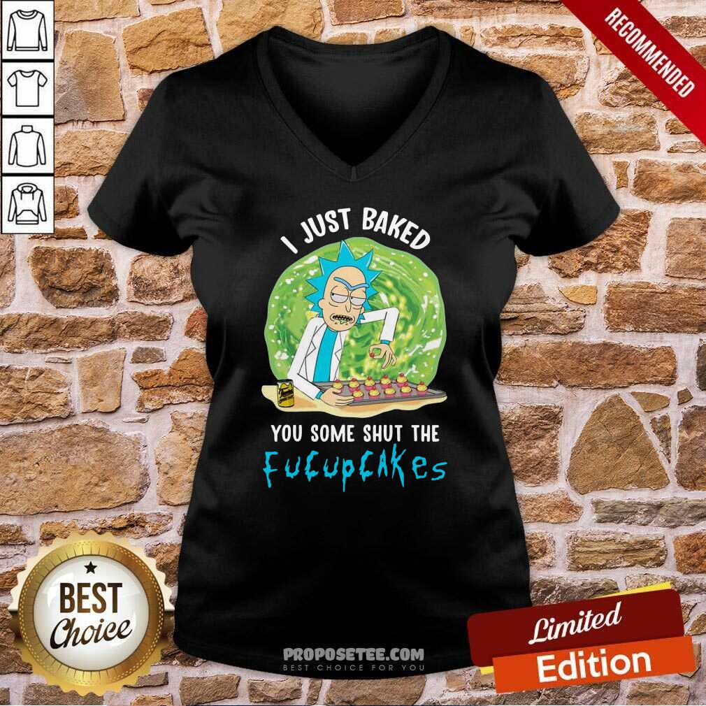 Rick Sanchez I Just Baked You Some Shut The Fucupcakes Shirt - Image 3