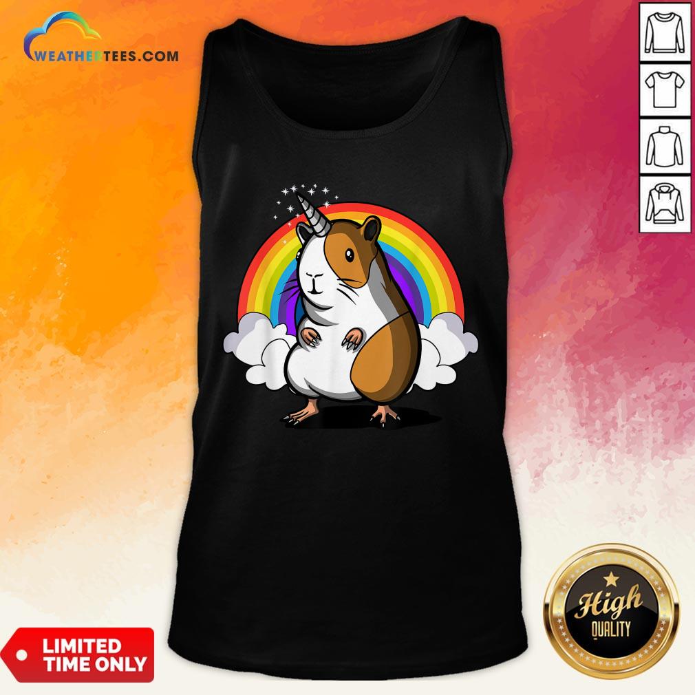 Right Guinea Unipig Rainbow Colors Shirt - Image 4