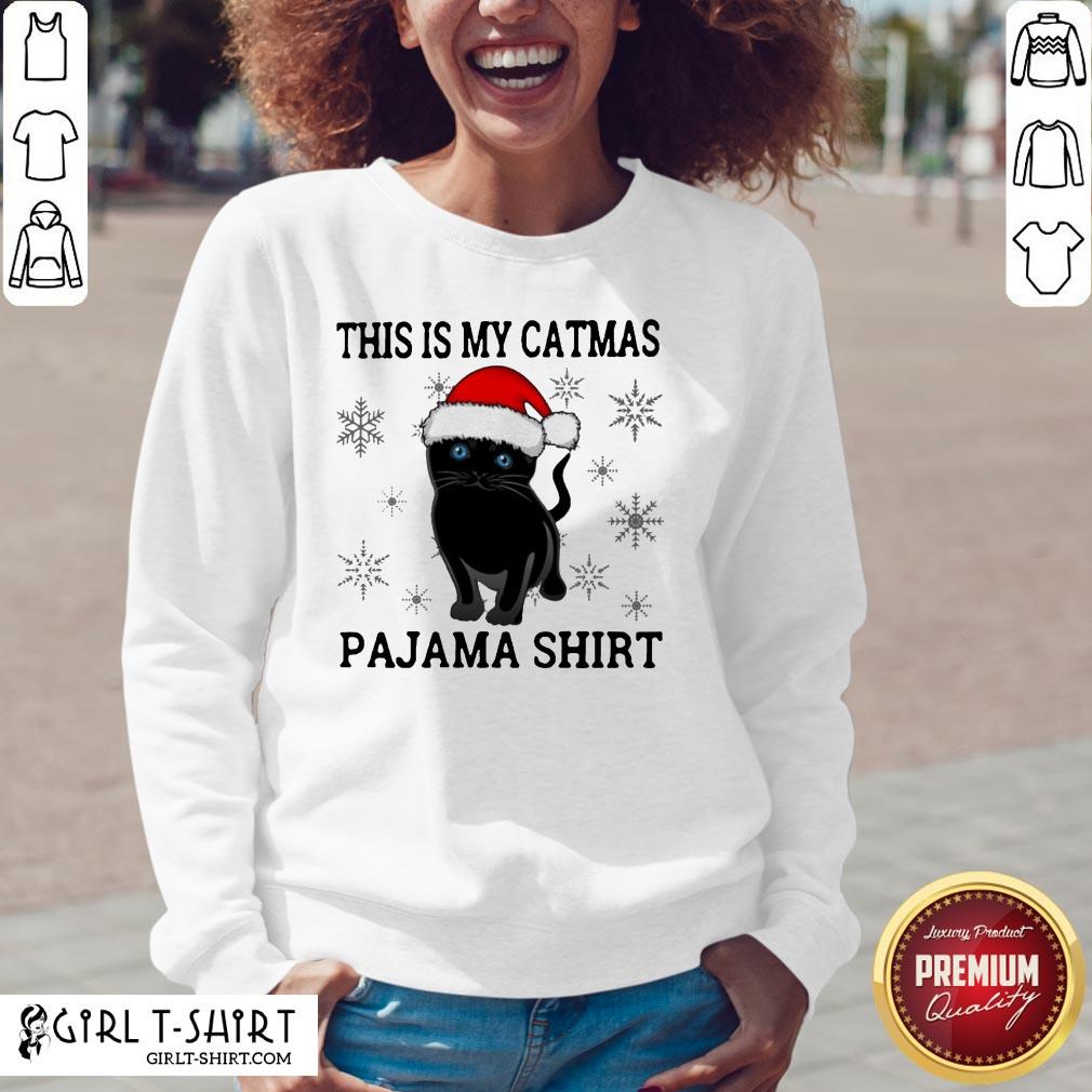 Right This Is My Catmas Pajama Shirt - Image 2