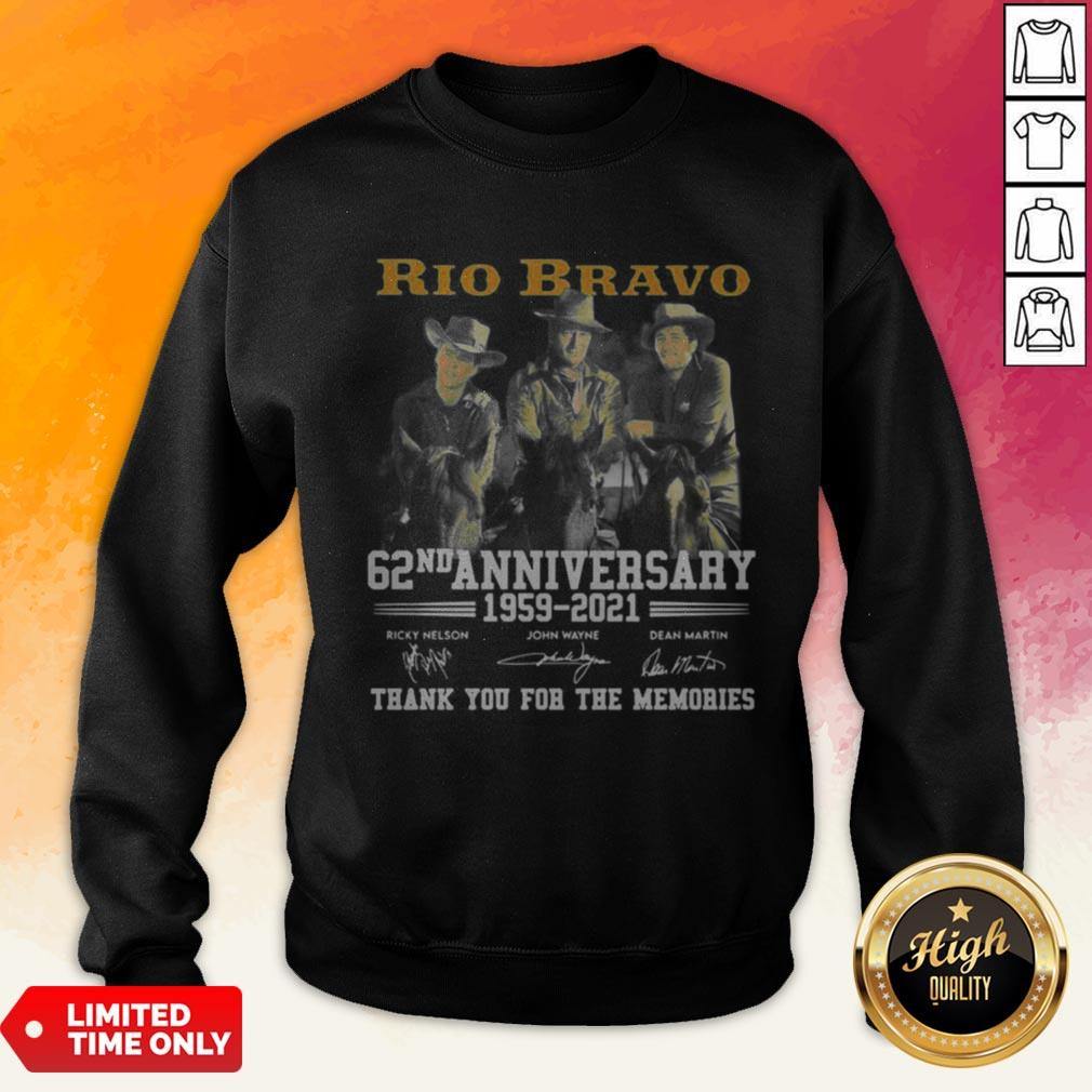 Rio Bravo 62nd Anniversary 1959 2021 Thank You For The Memories Signature Shirt - Image 3