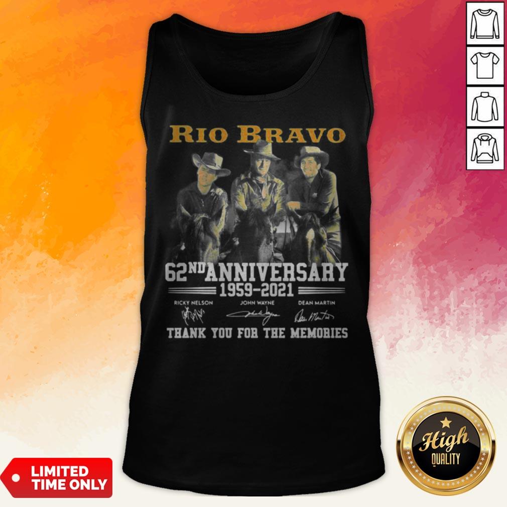 Rio Bravo 62nd Anniversary 1959 2021 Thank You For The Memories Signature Shirt - Image 2