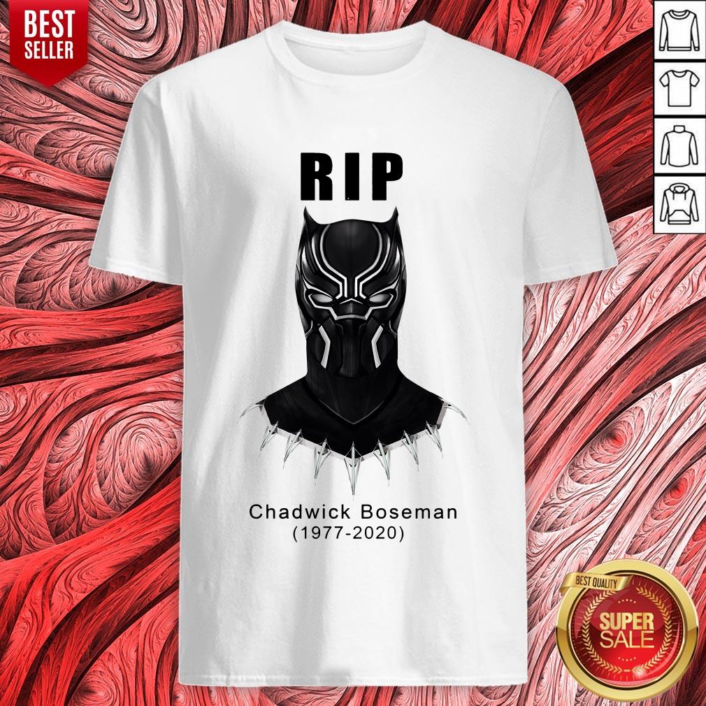 RIP Chadwick Boseman 1977-2020 Black Panther Shirt