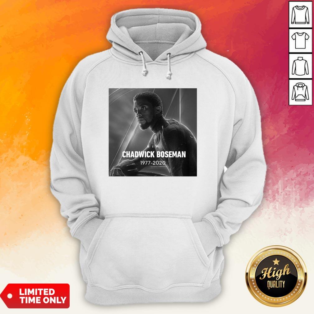 Rip Chadwick Boseman Black Panther 1977 2020 Thank You For The Memories Signature Shirt - Image 4