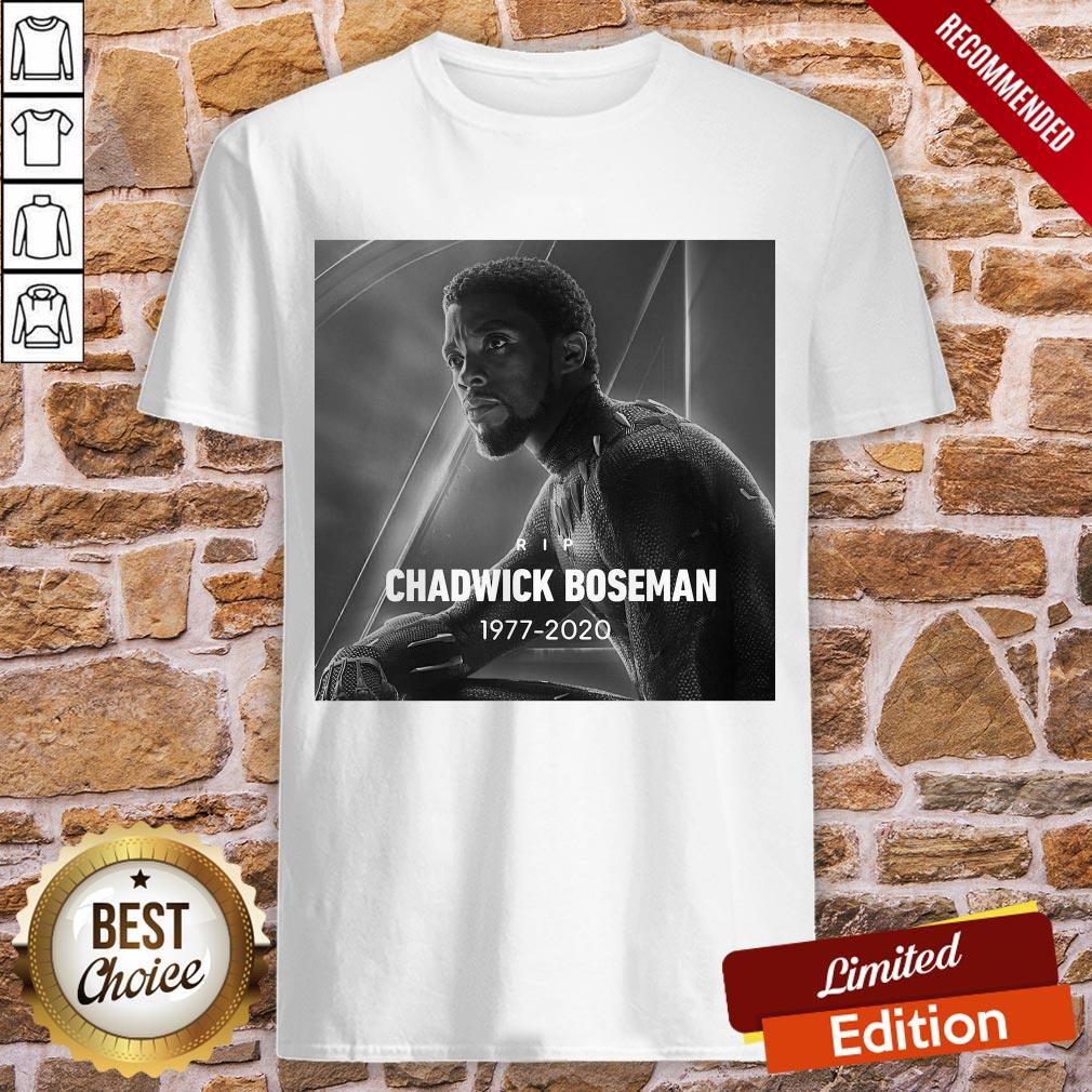 Rip Chadwick Boseman Black Panther 1977 2020 Thank You For The Memories Signature Shirt