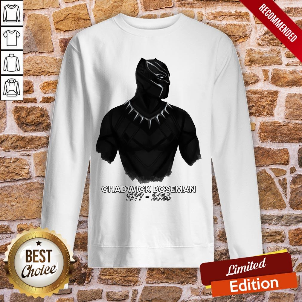 Rip Chadwick Boseman Black Panther 1977 2020 Thank You For The Memories Signature Shirt - Image 5