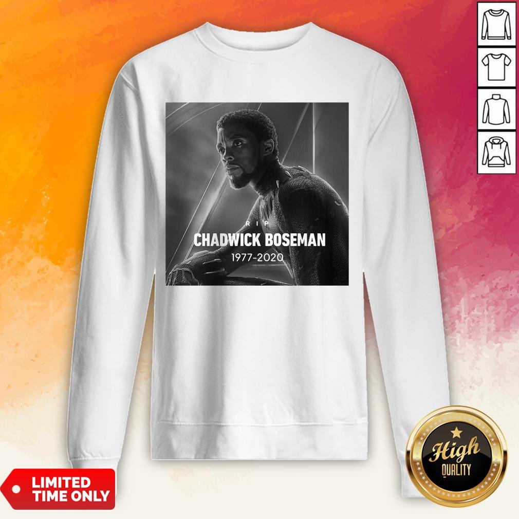 Rip Chadwick Boseman Black Panther 1977 2020 Thank You For The Memories Signature Shirt - Image 3