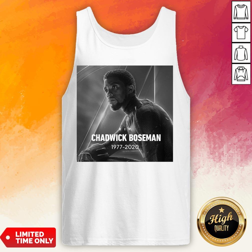 Rip Chadwick Boseman Black Panther 1977 2020 Thank You For The Memories Signature Shirt - Image 2