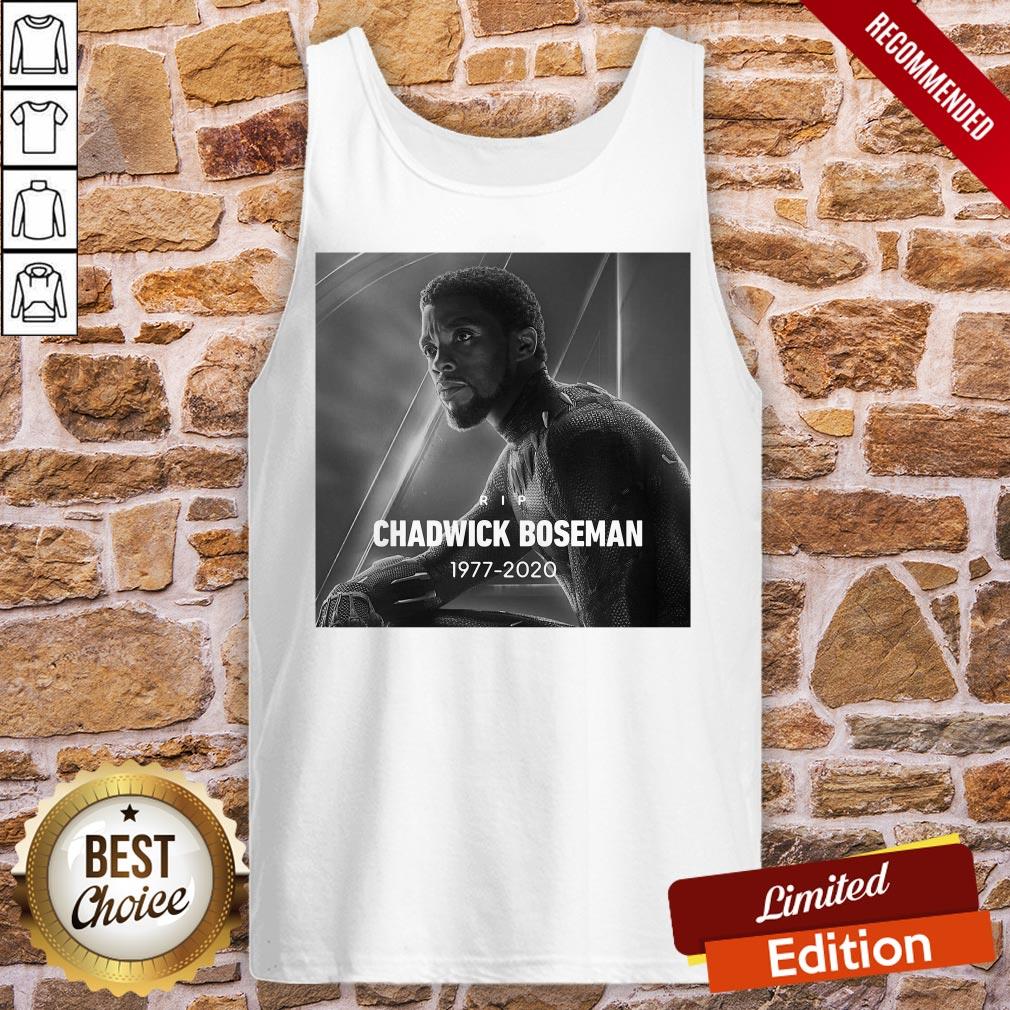 Rip Chadwick Boseman Black Panther 1977 2020 Thank You For The Memories Signature Shirt - Image 3