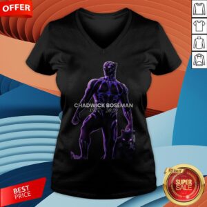 Alternative view of Rip Chadwick Boseman Black Panther 1977 2020 Thank You For The Memories Signature Shirt