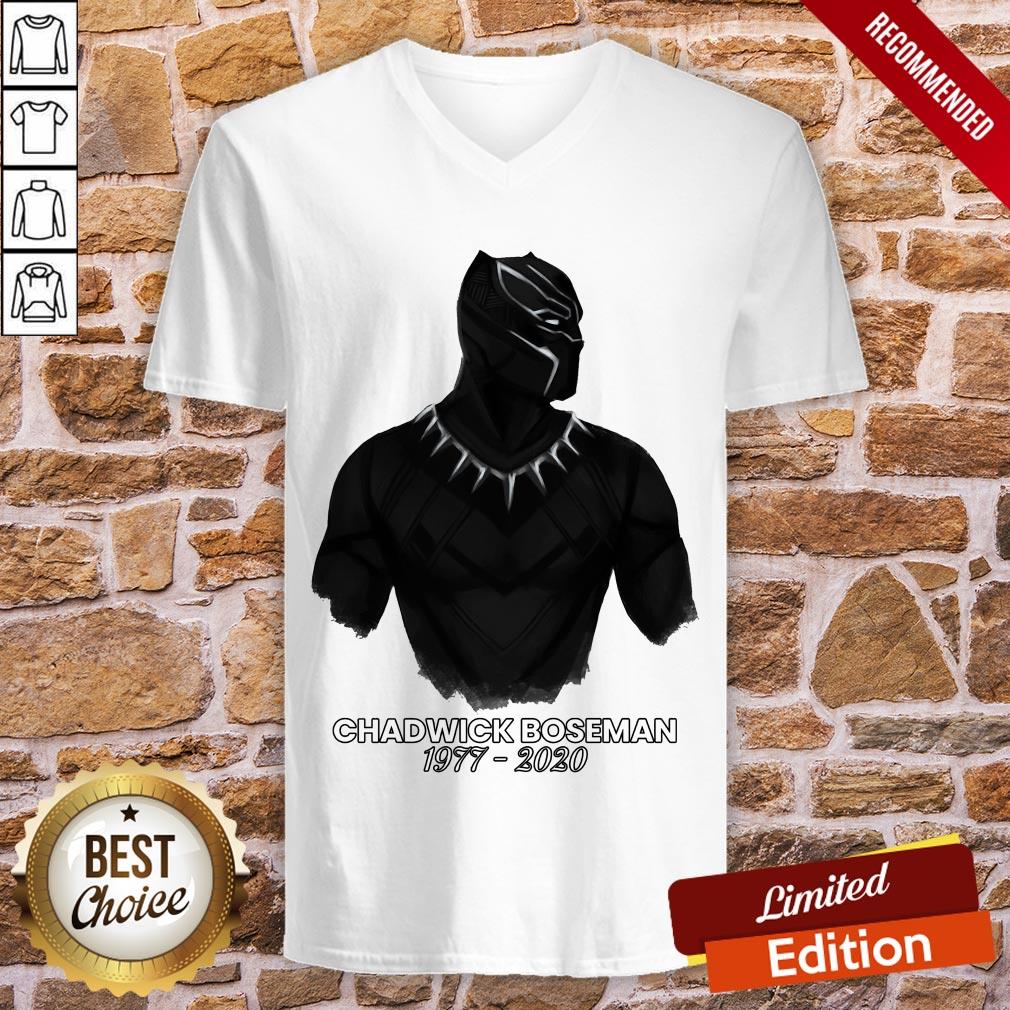 Rip Chadwick Boseman Black Panther 1977 2020 Thank You For The Memories Signature Shirt - Image 3
