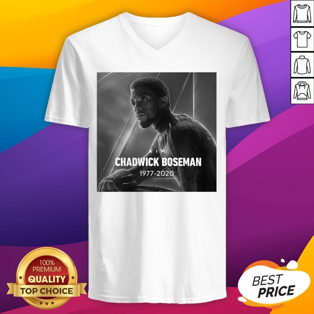 Rip Chadwick Boseman Black Panther 1977 2020 Thank You For The Memories Signature Shirt - Image 4