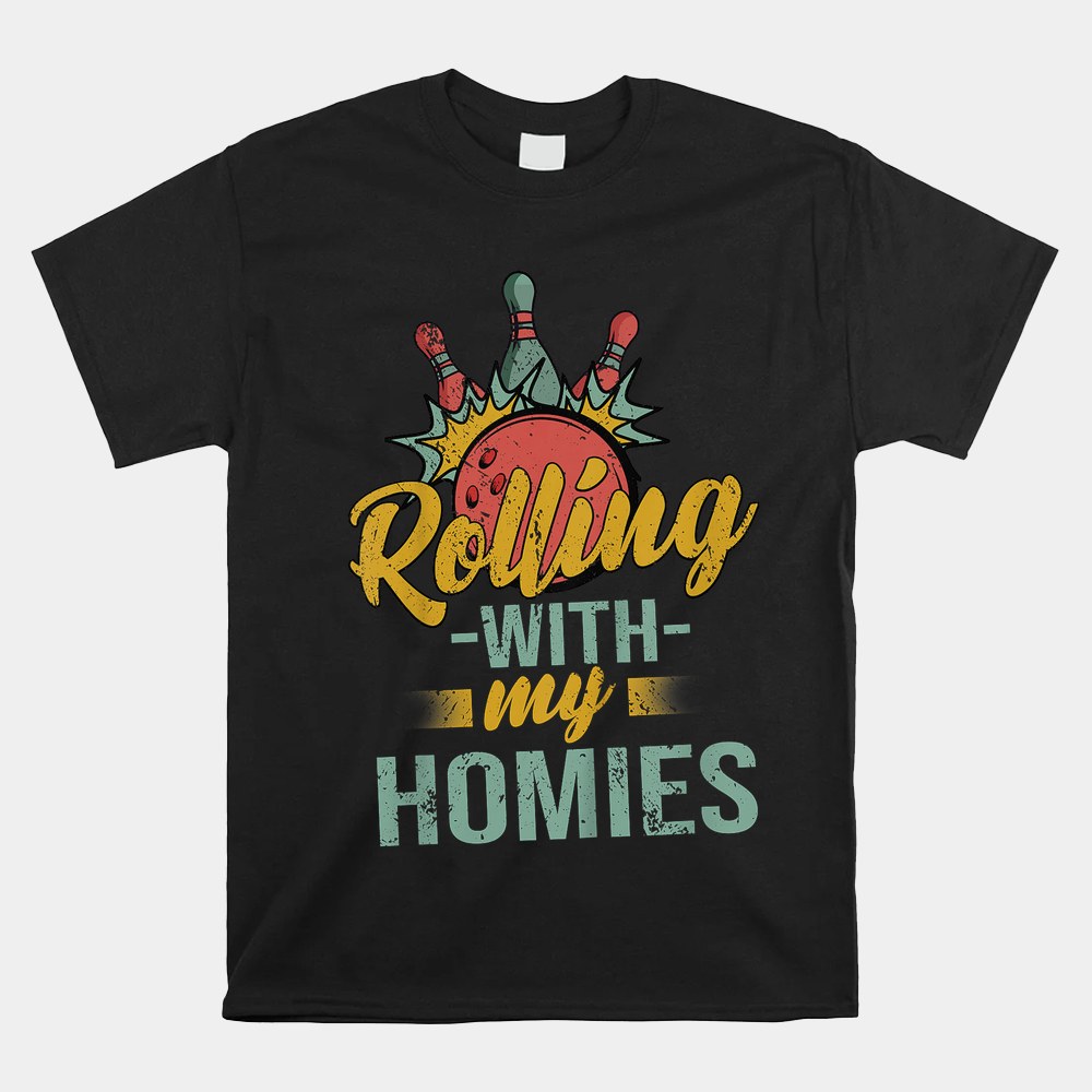 Rollin With My Homies Retro Bowling Shirt - Image 5