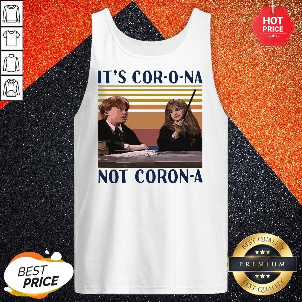 Ron And Hermione It’s Cor-o-na Not Corona Vintage Shirt - Image 3