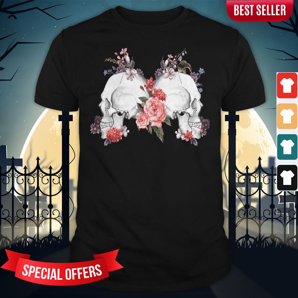 Rose Skull Day Of The Dead Dia De Muertos Shirt