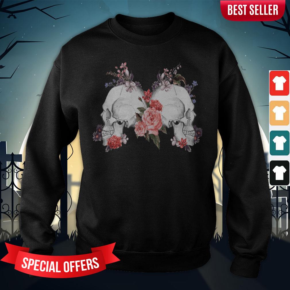 Rose Skull Day Of The Dead Dia De Muertos Shirt - Image 4