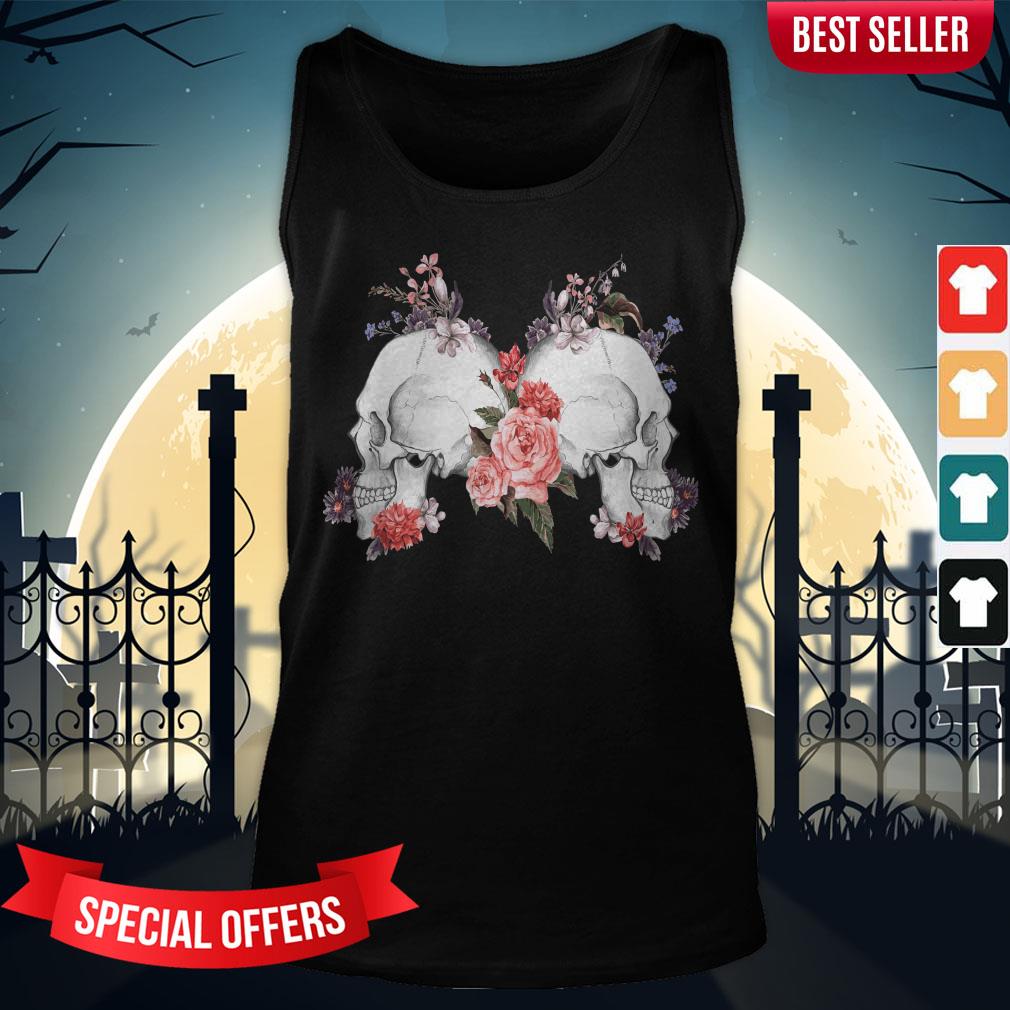 Rose Skull Day Of The Dead Dia De Muertos Shirt - Image 3