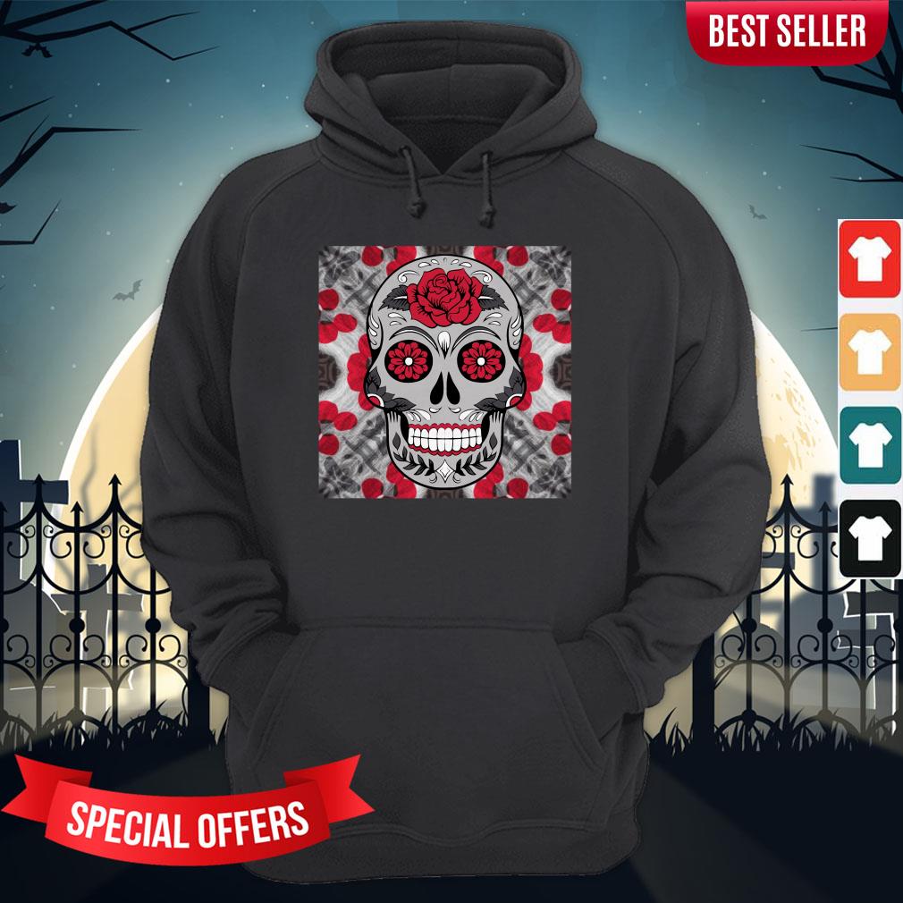 Roses Sugar Skull Day Of The Dead Shirt - Image 5