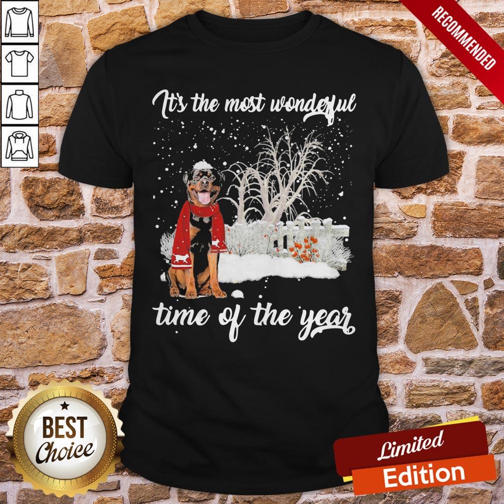 Rottweiler It’s The Most Wonderful Time Of The Year Shirt