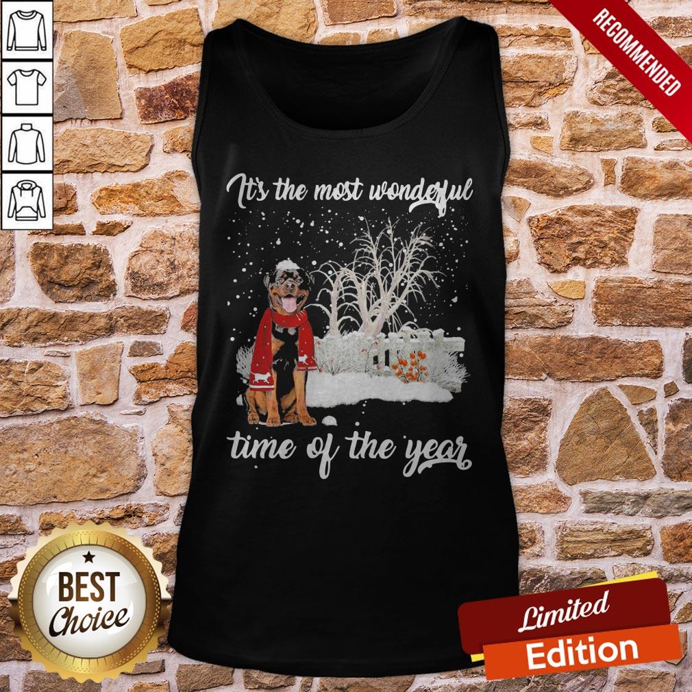 Rottweiler It’s The Most Wonderful Time Of The Year Shirt - Image 3