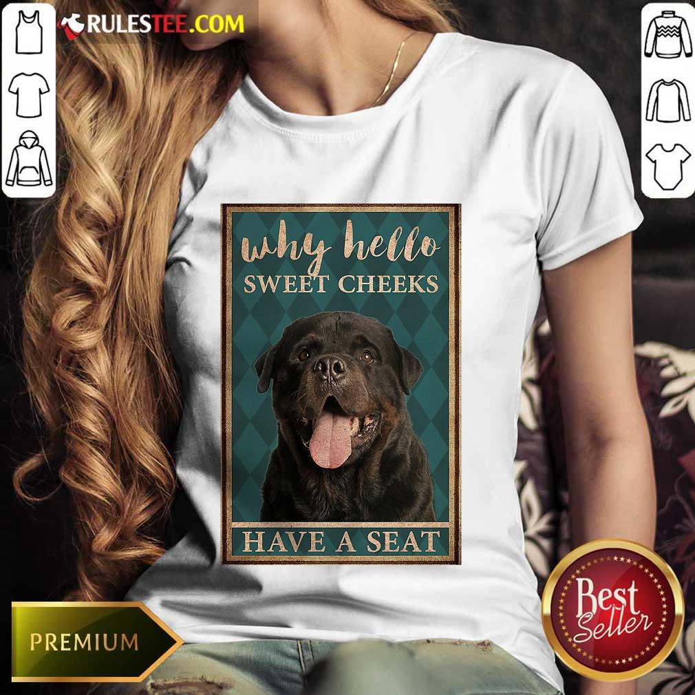 Rottweiler Why Hello Poster Shirt - Image 3
