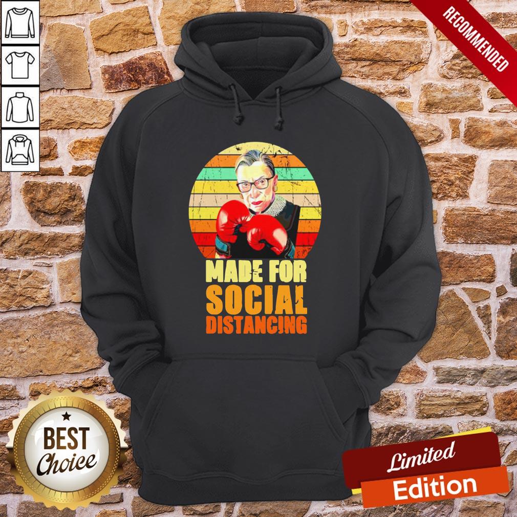 Ruth Bader Ginsburg Made For Social Distancing Vintage Shirt - Image 5