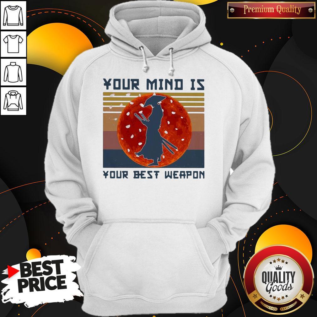 Samurai Basketball Your Mind Is Your Best Weapon Vintage Retro Shirt - Image 5