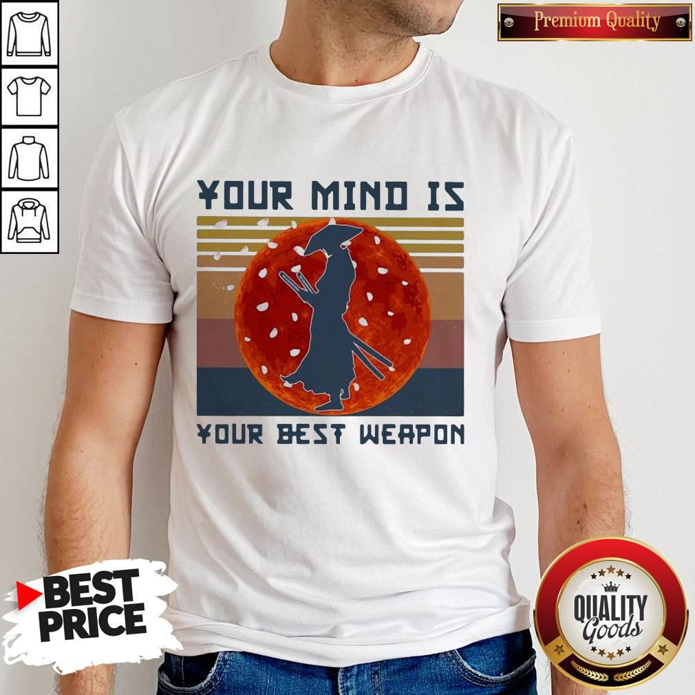 Samurai Basketball Your Mind Is Your Best Weapon Vintage Retro Shirt