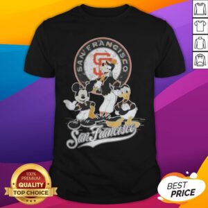 San Francisco Giants Mickey Mouse Cartoon Characters Shirt