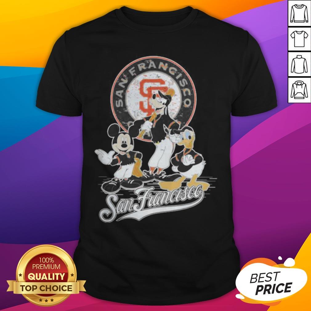 San Francisco Giants Mickey Mouse Cartoon Characters Shirt