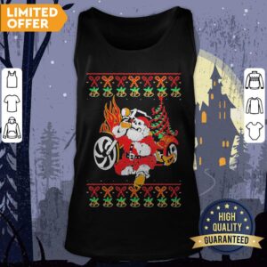 Alternative view of Santa Bad Drink Christmas Shirt