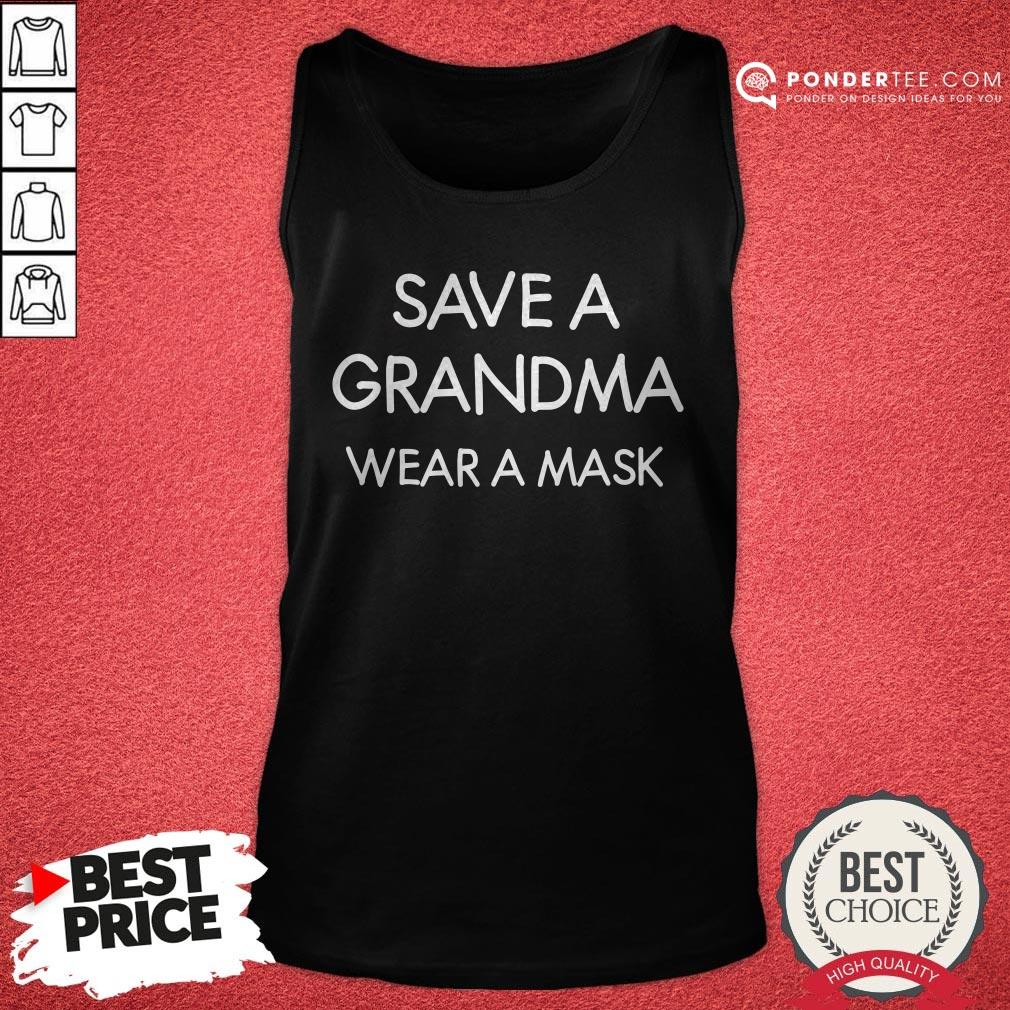 Save A Grandma Wear A Mask Funny Joke Sarcastic Family Shirt - Image 2