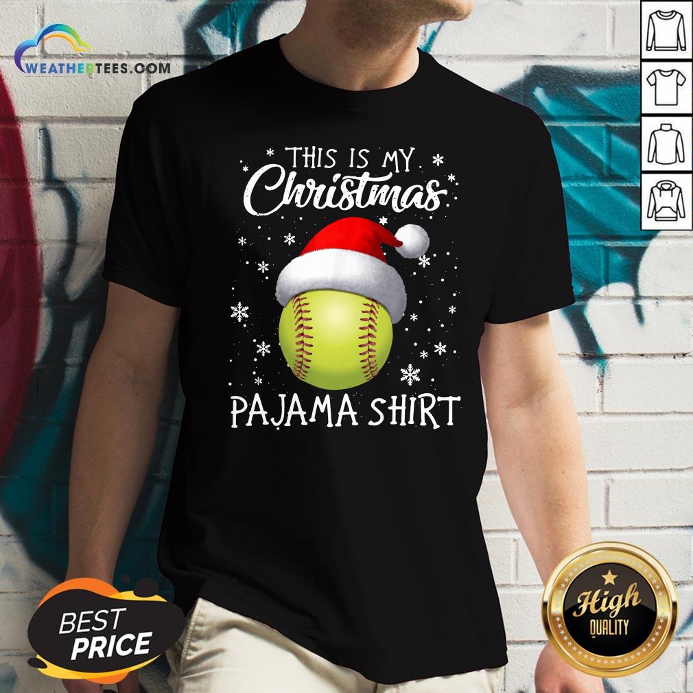 Save This Is My Christmas Baseball Pajama Shirt - Image 2