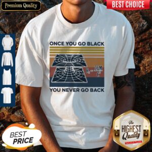 Science Once You Go Black You Never Go Back Shirt