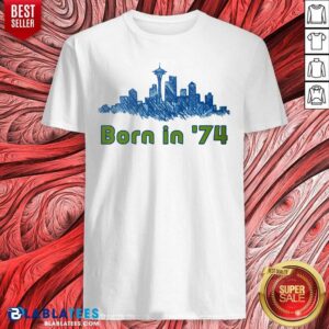 Seattle Sounders Born In 74 Necklace Shirt