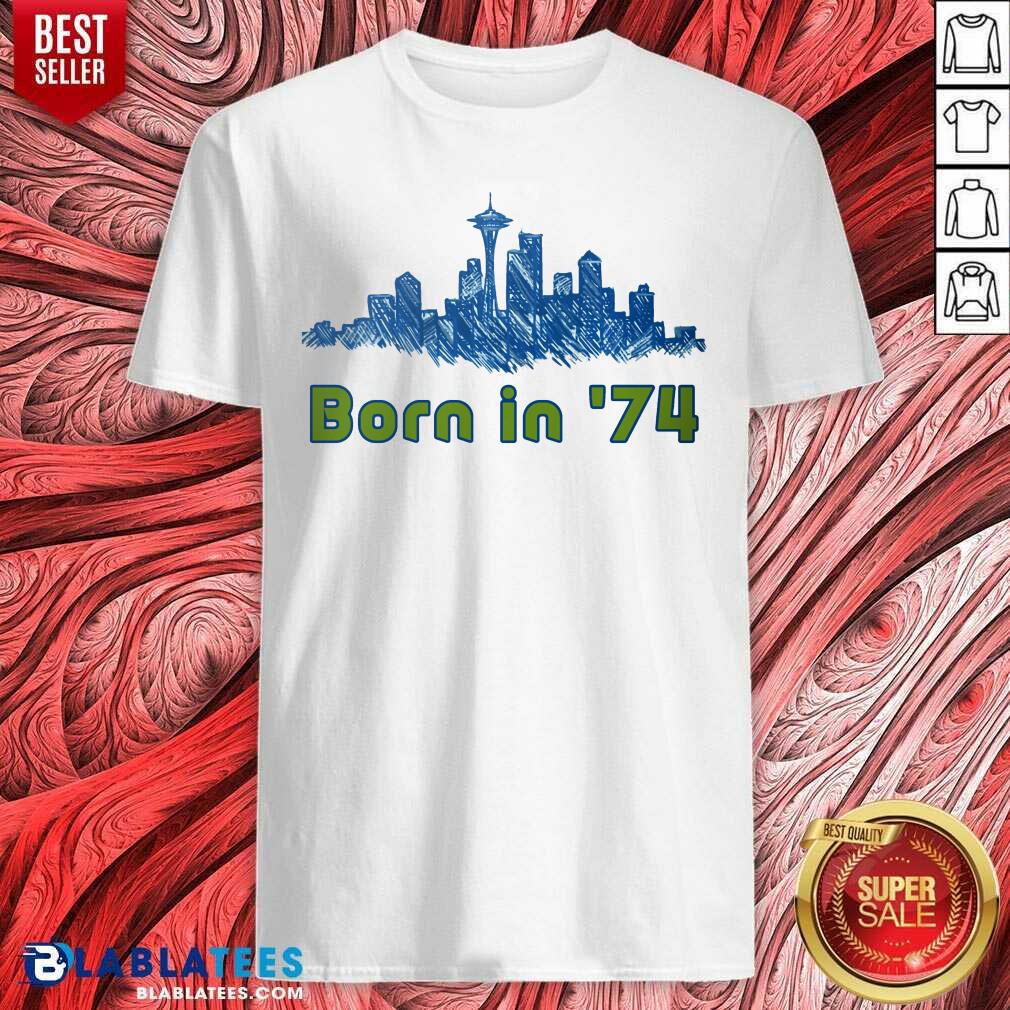 Seattle Sounders Born In 74 Necklace Shirt