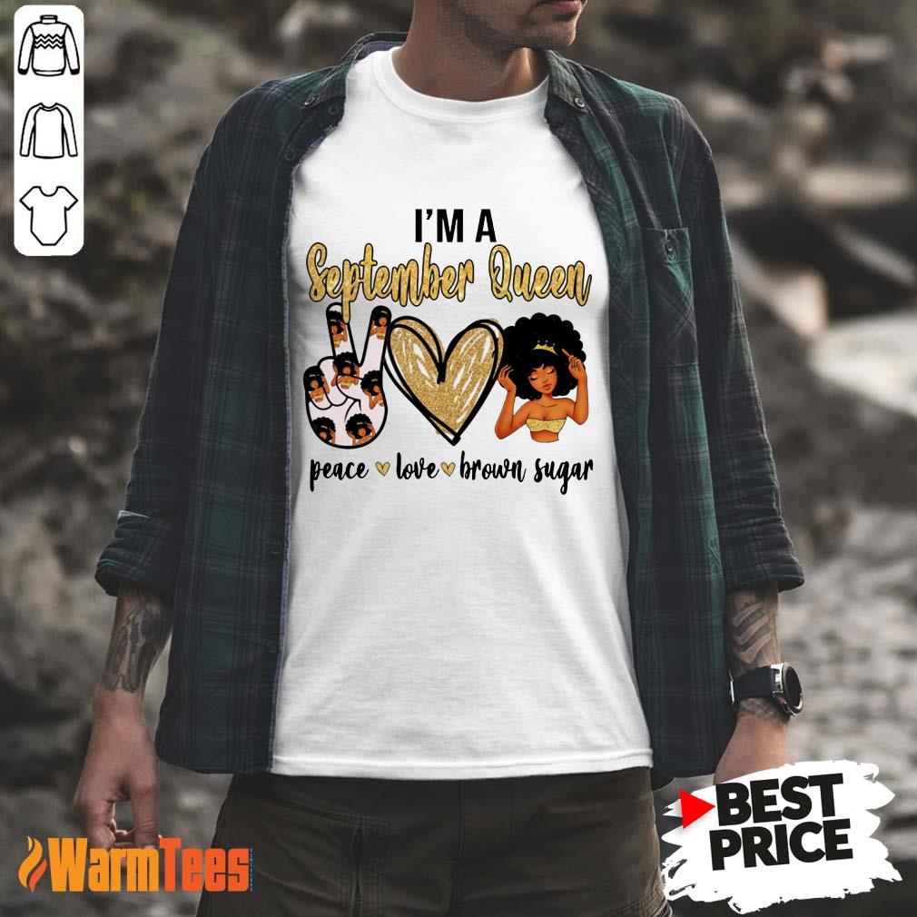 September Queen Peace Love Brown Sugar Shirt