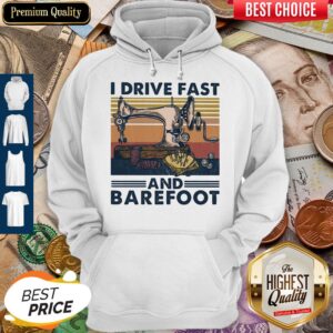 Alternative view of Sewing I Drive Fast And Barefoot Vintage Shirt