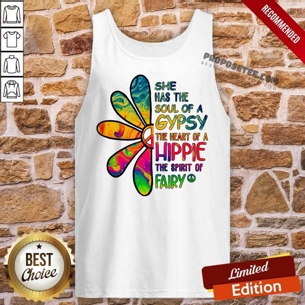 She Has The Soul Of A Gypsy The Heart Of A Hippie Fairy Shirt - Image 2