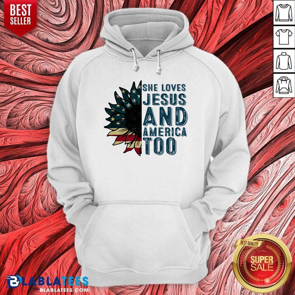 She Loves Jesus And America Too Shirt - Image 2