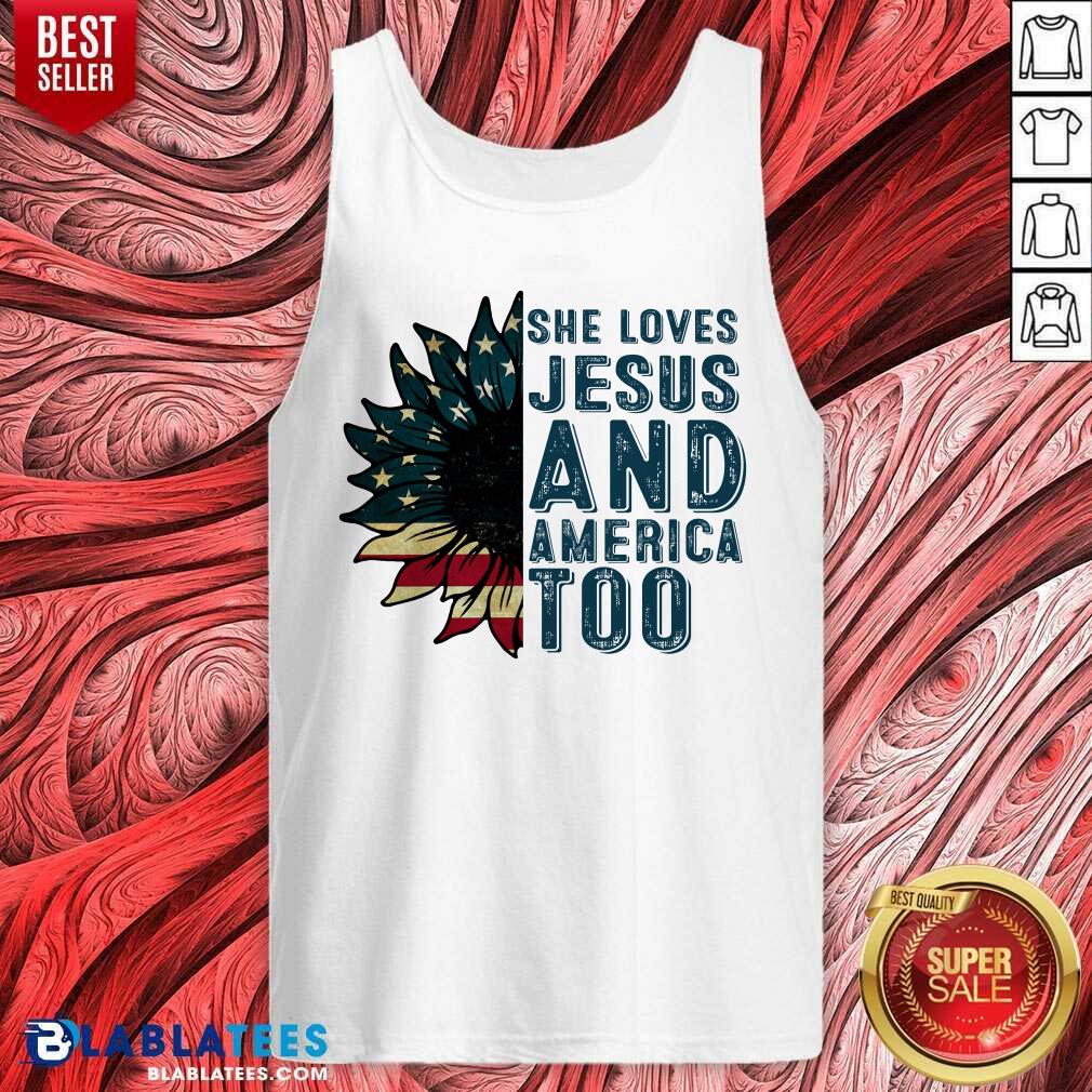 She Loves Jesus And America Too Shirt - Image 4