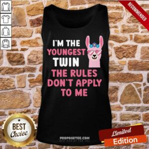 Alternative view of Sheep I'm The Youngest Twin The Rules Don't Apply To Me Shirt