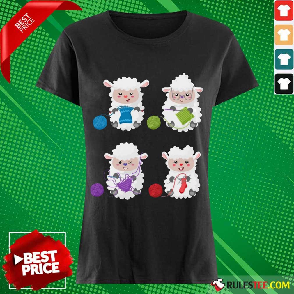 Sheep Knitting Lover Shirt - Image 3