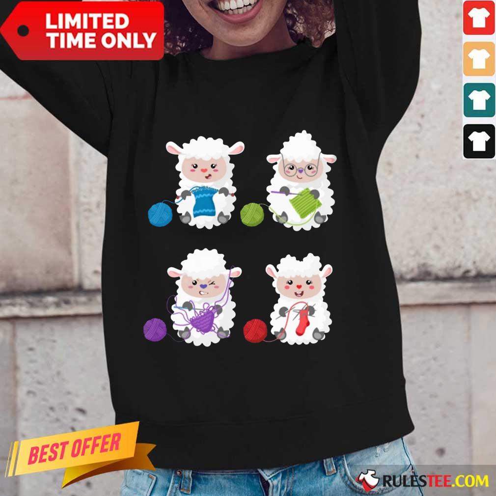 Sheep Knitting Lover Shirt - Image 2