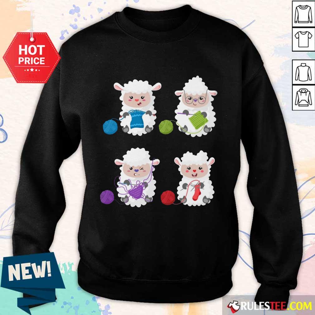 Sheep Knitting Lover Shirt - Image 5