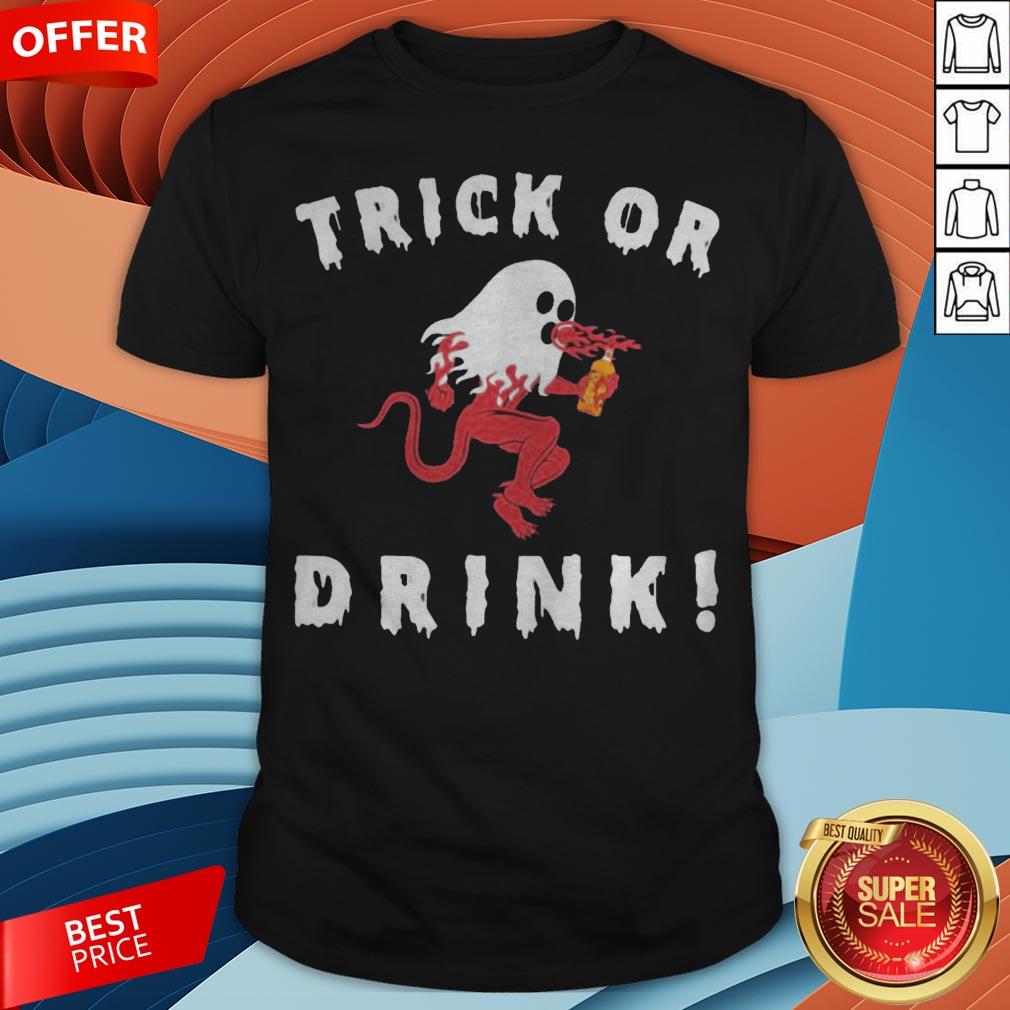 Grateful Ghost Trick Or Drink Halloween Shirt