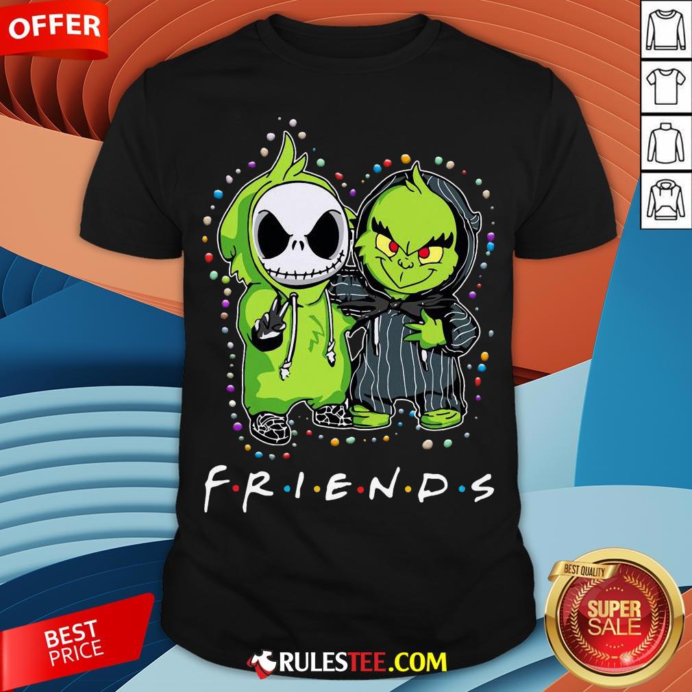 Baby Jack Skeleton And Baby Green Friends Light Christmas Shirt