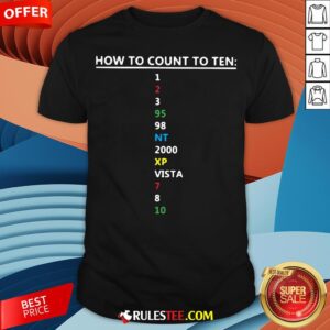 Colorful How To Count To Ten In Software Shirt